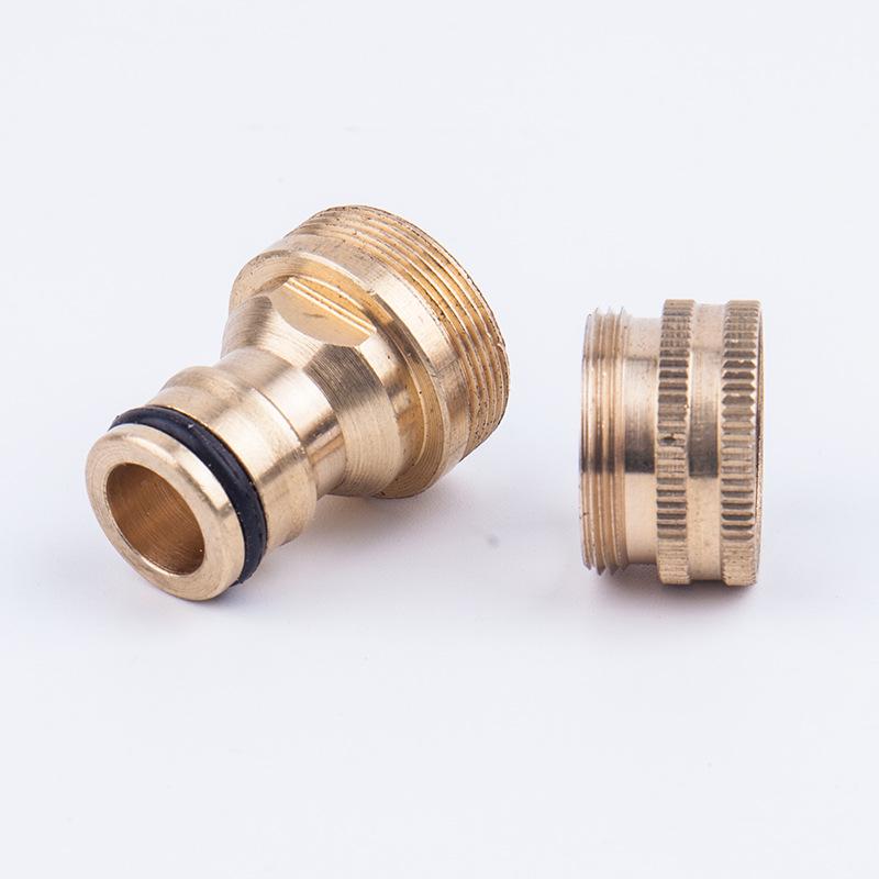 Basin Connector M22 Brass Male/Female Adapter Set for Washing Machine Faucet (2-Piece)