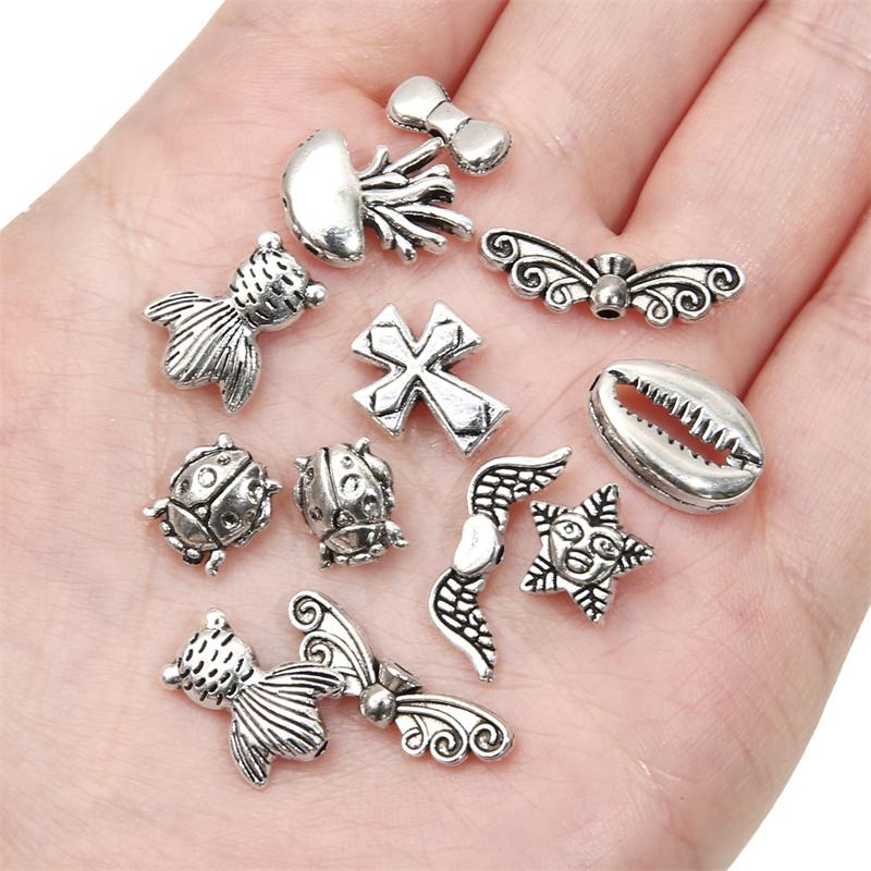 Metalllegering anheng for smykker gjør DIY armbånd halskjede Cat Bird Charms