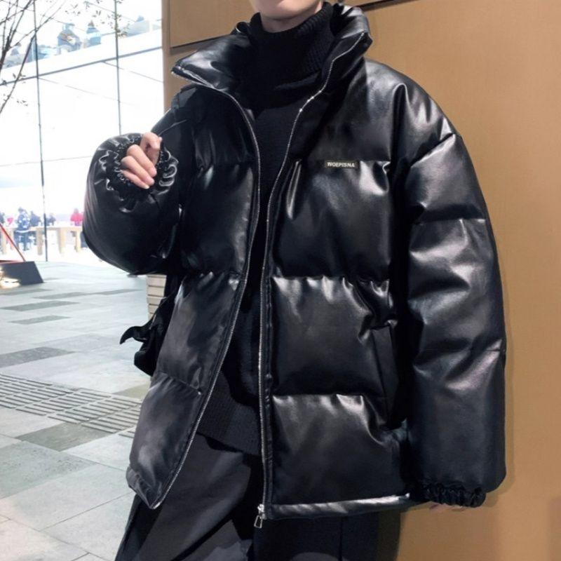 

Куртка Americanstyle High Street из искусственной кожи с хлопковой подкладкой, мужской костюм для хлеба, зимняя утепленная куртка с воротником-стойкой из кожи с хлопковой подкладкой, пальто для пары S