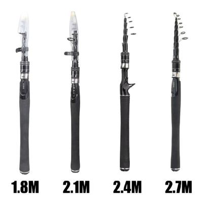Fishing Rods Fishing Tackle Accessories Casting Travel Rod Telescopic Carbon Fishing Poles Portable Short Rods