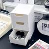 Chic 3-Tier Desk Organizer With Drawers - Ideal For Office Supplies, Jewelry & Cosmetics Storage - Portable Divider Box