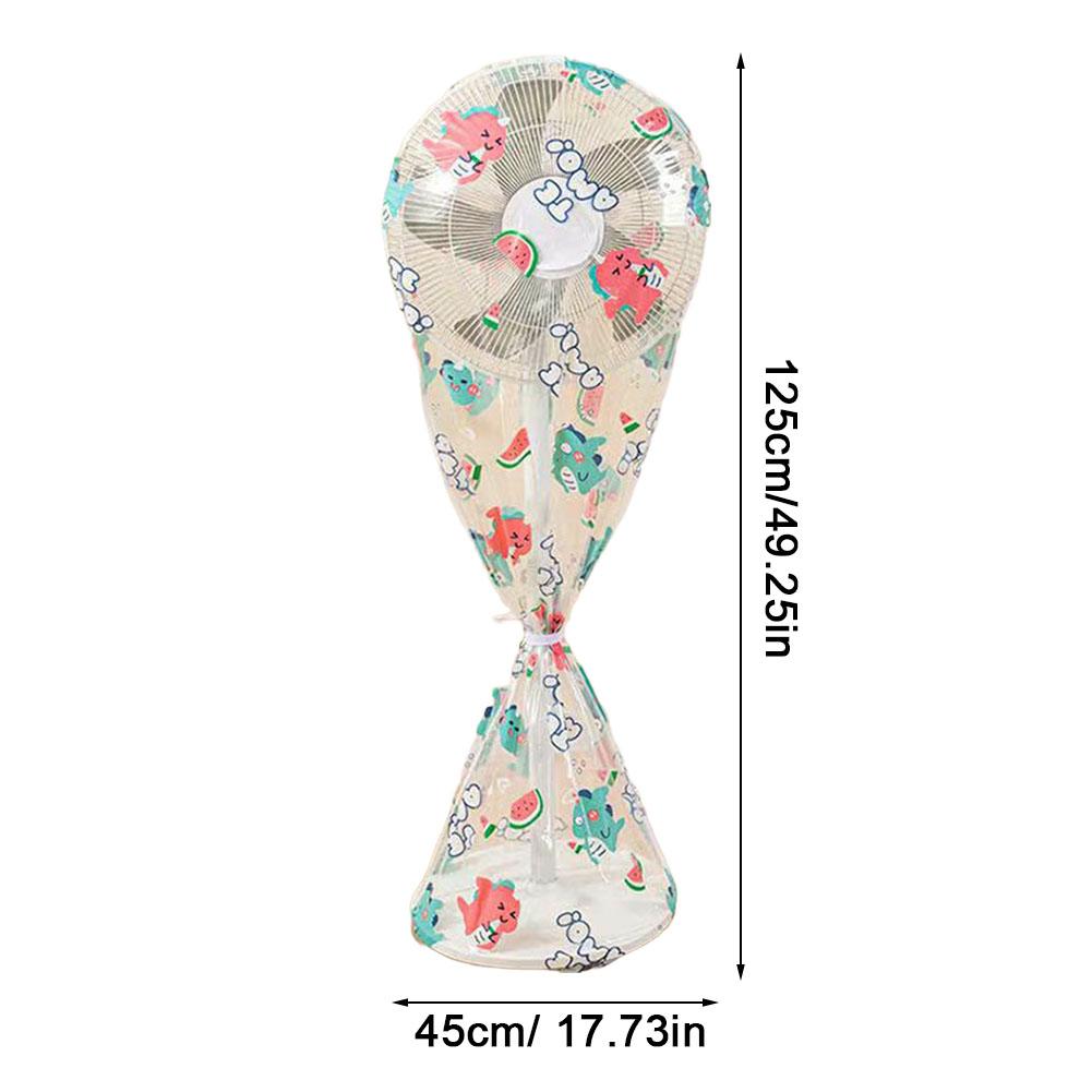 Floor Fan Cover Washable Waterproof Dustproof Standing Round Electric Fan Protective Cover Household Universal Storage Cover