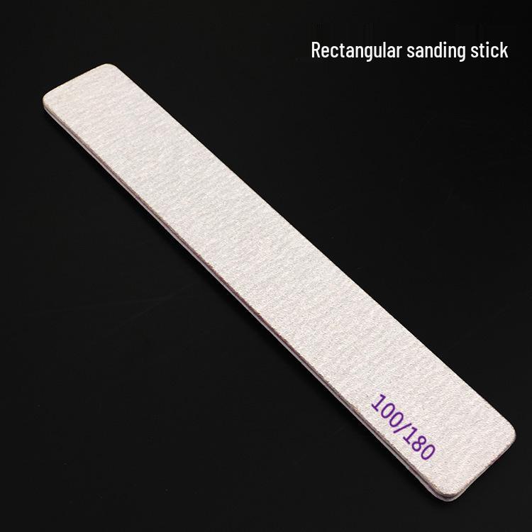 Professional Nail Sanding Files 100/180 Grit - Grey & White Sandpaper for Manicure & Grinding