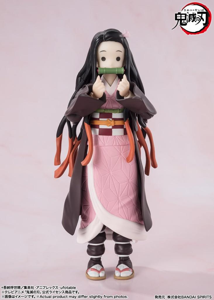 TAMASHII NATIONS Demon Kimetsu no Yaiba Nezuko Kamado 130mm PVC ABS Painted Action Figure S.H.Figuarts Slayer &