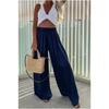 Loose Casual Pants2024 Fashion Autumn Women's Pocket Casual Wide Leg Best Selling Loose Casual Trousers Casual Trousers