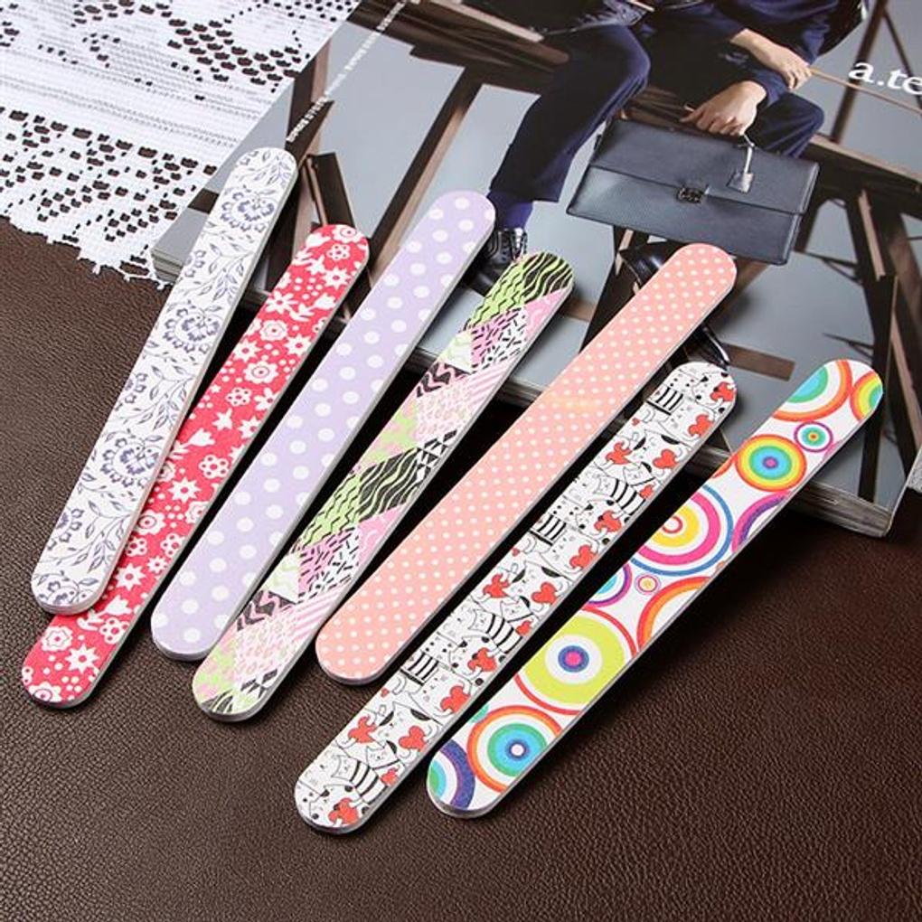 Lima de unhas de 2 peças/lima de unhas para casa lixa polidora