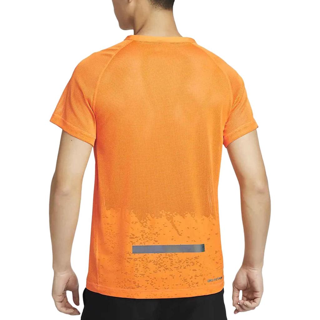 New Nike Running T Shirt Men's Bright Orange DX0854-836