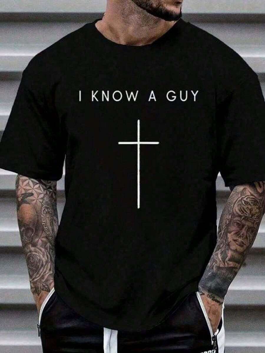 Unisex s Letter Print Short Sleeve T-Shirt S