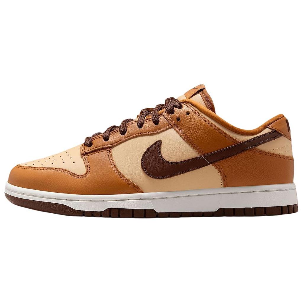 New Nike Dunk Abrasion Resistant Low Top Skateboard Shoes Women's Beige Brown HQ7487-700