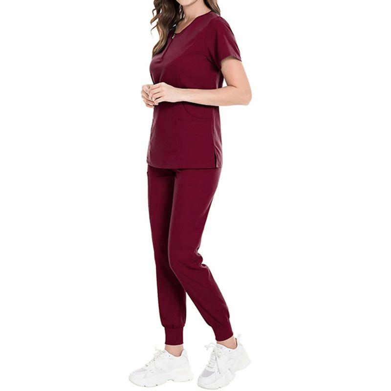 

Stretch Quick-Drying Crew Neck Top Set Stretch Quick-Drying Crew Neck Surgical Gown Set RED S