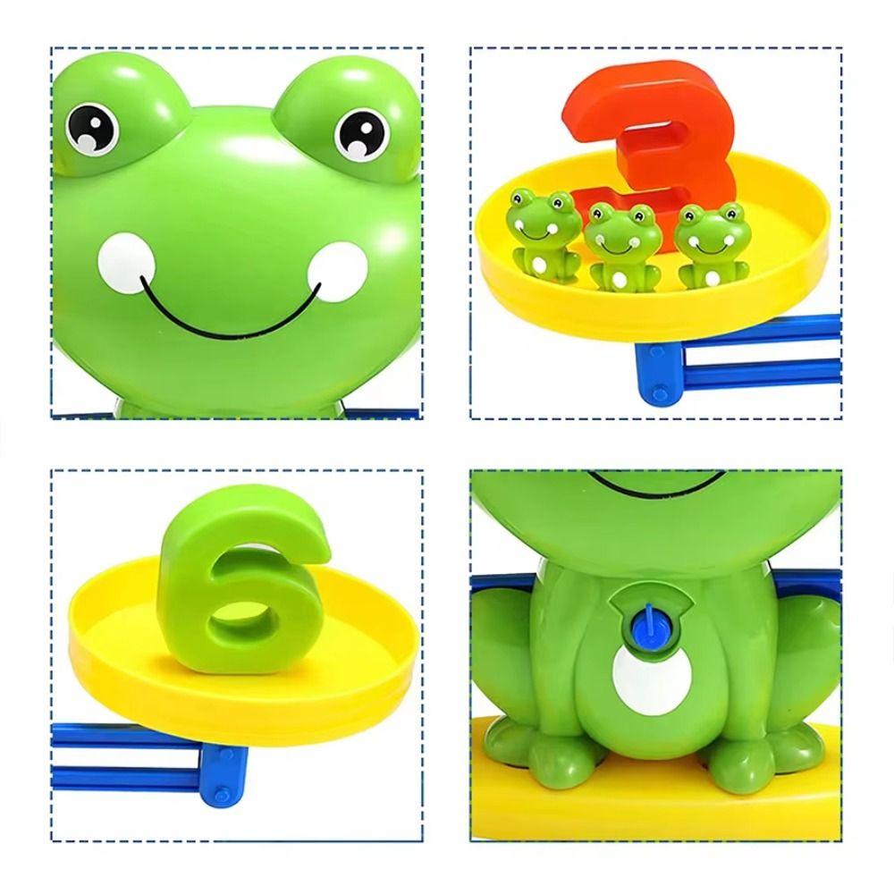 Logical Thinking Frog Math Balance Toy Addition Subtraction Early Education Toy Math Training