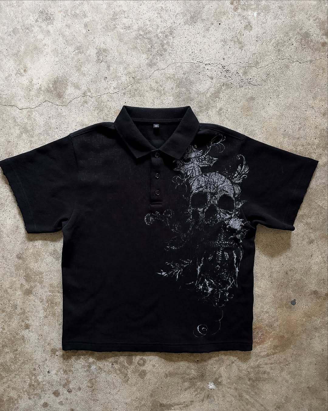 Темно-камуфляжная ретро-футболка в стиле панк Y2K - Унисекс, Осенне-зимний тренд M