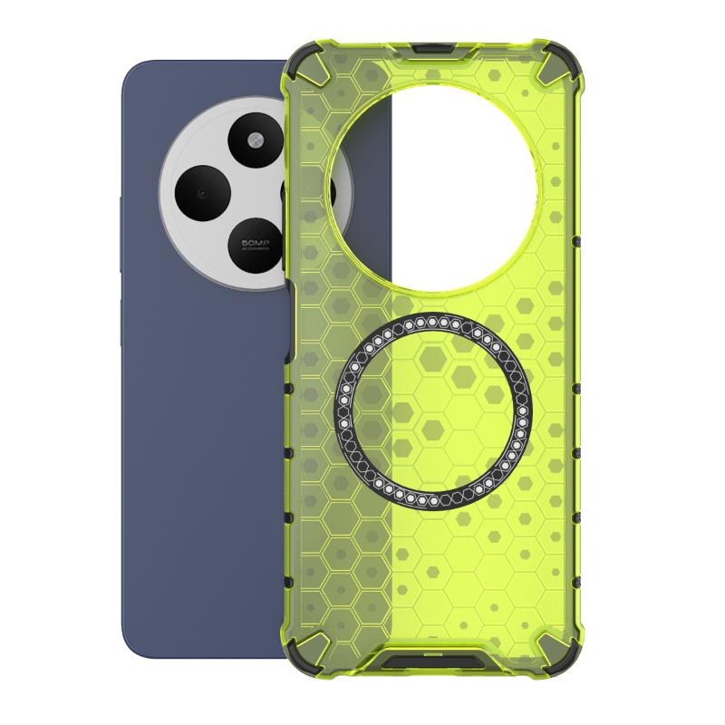 For Xiaomi Redmi 14c Magnetic Ring Back Cover Phone Case Magsafe Ring Wireless Charge Lens Protect Shockproof Coverage Cases