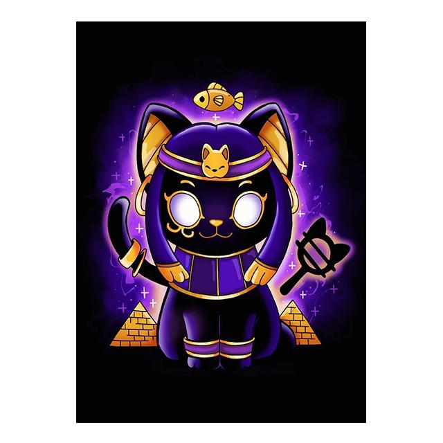 Cartoon Egyptian Mythology Anubis Bastet Print Poster Canvas Painting Modern Wall Art Picture For Living Room Bedroom Home Decor
