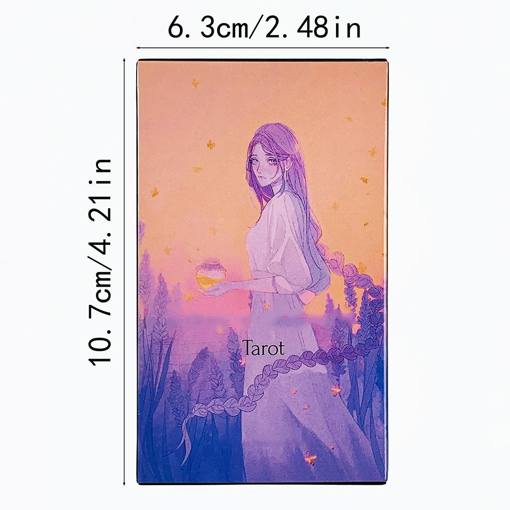 Neues Tarot-Deck 78 Exquisite Tarotkarten Mystische Kunstwerke, Langlebig & Tragbar, Perfekt Für Spirituelle Führung & Sammler