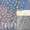 Gold Stamped Blooming Red Peony 3D Self-Adhesive Nail Art Stickers Lily Magnolia Camellia Daisy Rose Manicure Decals
