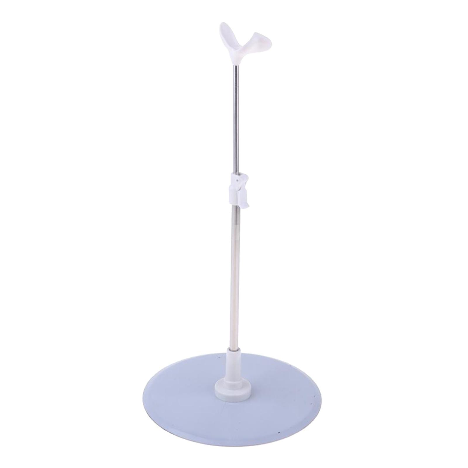 

BJD Doll Display Stand Adjustable Metal Holder for 48cm 60cm Dolls Organized Storage and Collection белый