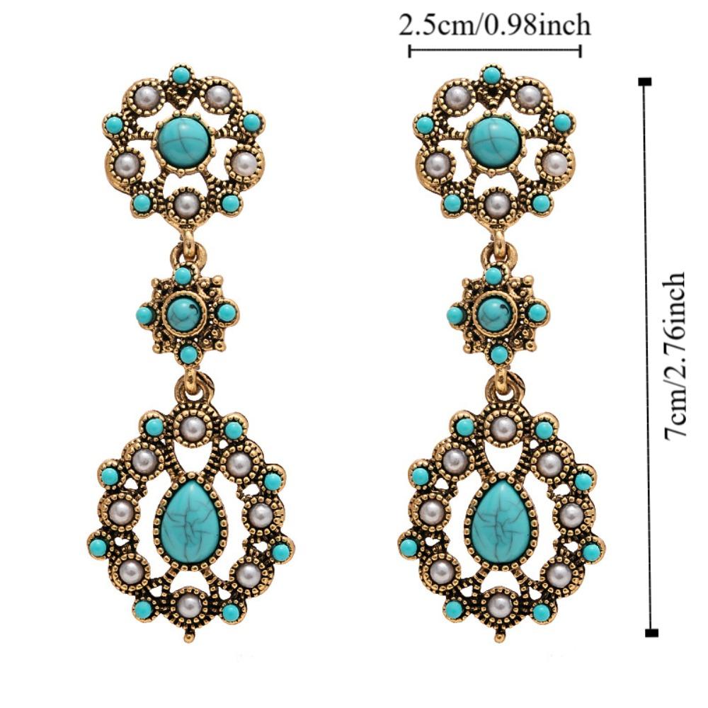 Bohemia Style Bohemian Turquoise Earrings Turquoise Earrings Pendant  Women