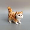 Grey Calico Cat Simulation Figurine – Persian Craft Toy for Window Display