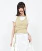 Sekeondeusolteu Strap Layered Ribbed Halter Neck T-Shirt (Yuja Salt)