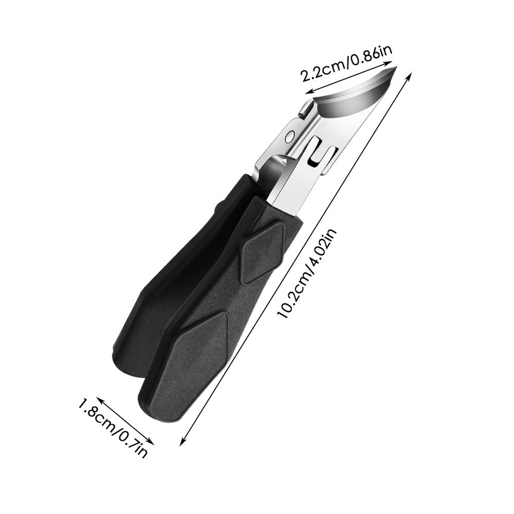 

Slanted Head Nail Clippers for Toes & Fingers, Anti-Splash Clipper for Easy Trimming, Pedicure Tools for Women Men Elderly чёрный