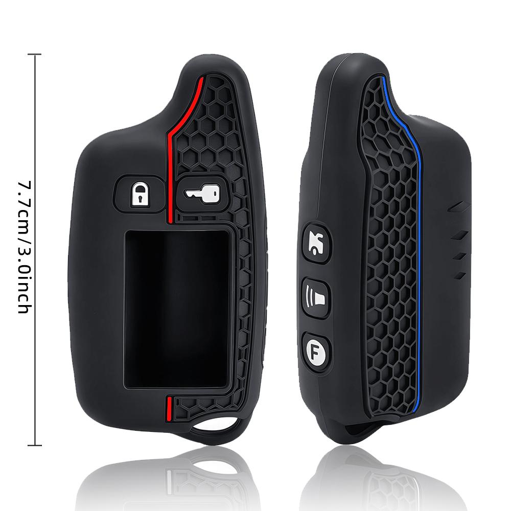 Hot Sales New Silicone Key Case For Tomahawk TW9010 TW9020/TW4000/TW701 LCD Remote keychain Fob Cover Two Way Car Alarm System