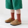 5 paar/lot Effen Kinderen Sokken Casual Baby Meisjes Jongens Zacht Ademend Katoen Streep Herfst Peuter Gebreide Kinderen Sokken voor 1-8J