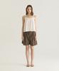 Oteumilkape Pintuck Lace Sleeveless Top - Ivory