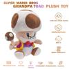 10" Super Mario Toad Mushroom Old Man Plush Toy Soft Doll For Kids And Collectors