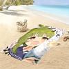 ShikanokoNoko 2D Flat Print Beach Towel, Large Soft Quick Dry Towel for Beach Camping Swimming.NSTJ0928146