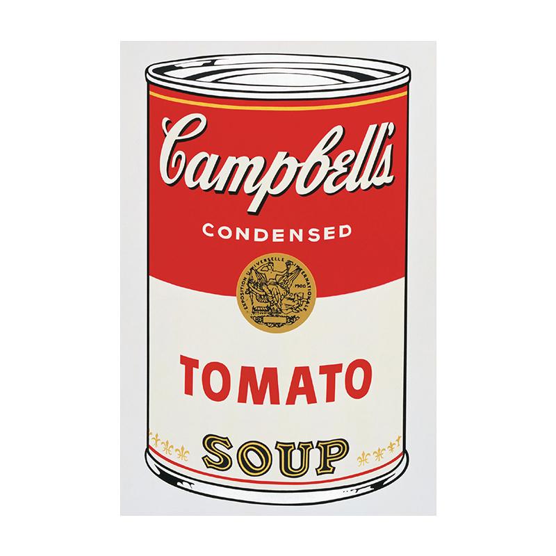 

Красочный постер с томатным супом Кэмпбелл, картина на холсте, принты, настенное искусство середины века, бар, кафе, ресторан, декор комнаты, картина 30x40cm No Framed