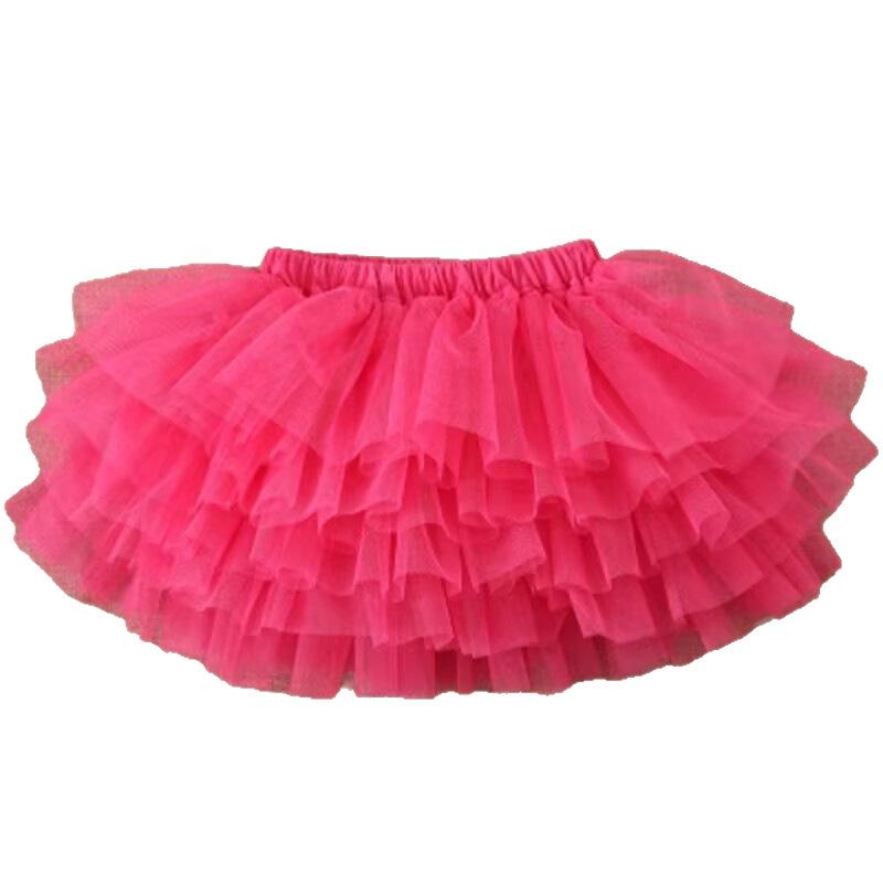 

В наличии шестислойная тюлевая юбка-пачка для дня рождения для девочек - принцессный стиль для Дня защиты детей 90 cm розы красного