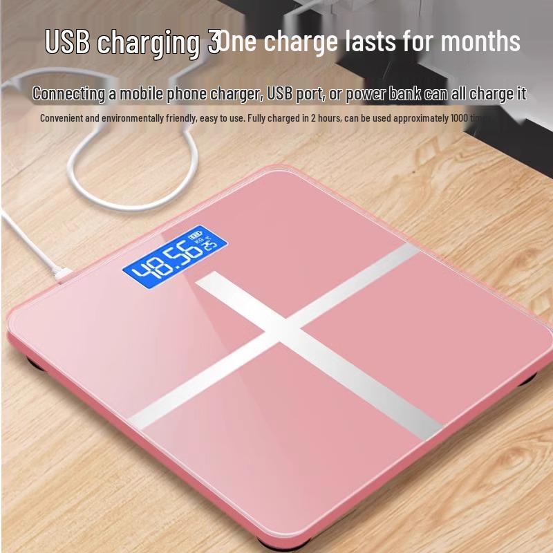 Smart Electronic Body Scale: High Precision, Accurate, Rechargeable, Perfect for Weight Loss Tracking.