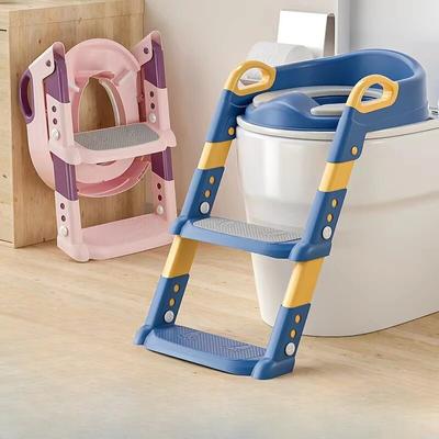 Nouveau Tabouret de Toilette à Marches pour Enfants Tabouret de Pied Toilette Multifonctionnelle Garçon Fille Bébé Pot d'Apprentissage de la Propreté Échelle pour Enfants
