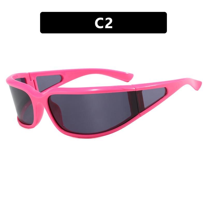 Y2K Windproof Sport Sunglasses: Influencer Style for Cycling with Narrow Frame