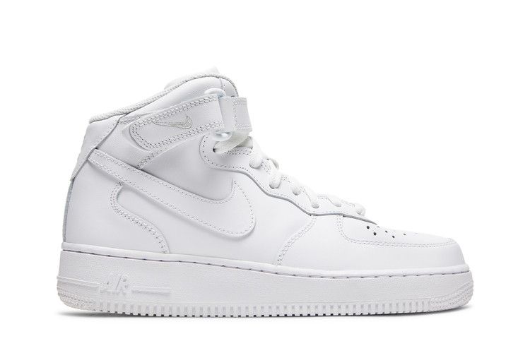 Női Sneakerek Nike Wmns Air Force 1 '07 Mid 'Triple White'