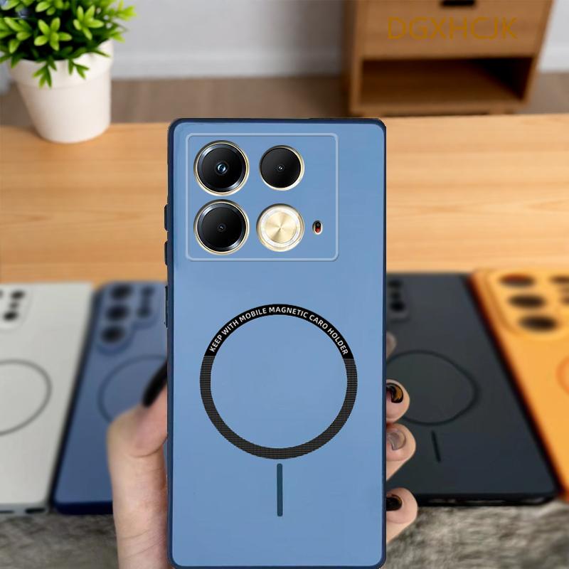 For Infinix Note 40 Case Infinix Note 40 Pro Phone Case Infinix Note 40 Pro + Plus Cover Color Magnetic Hard Silicone Back Cover