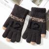 - Years old~ Middle-aged and older children's winter new children's thermal knitted gloves Boys and boys Elementary school students Digital jacquard