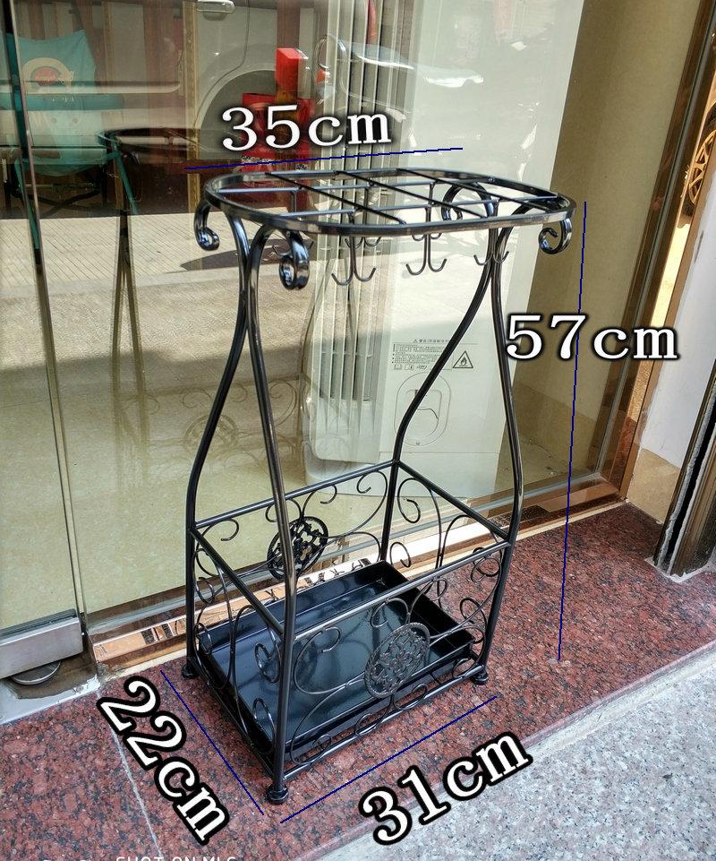 

Iron Umbrella Stand for Home Or Reception Entryway Hotel Lobby Floor Metal Rain Organizer Umbrella Holder чёрный
