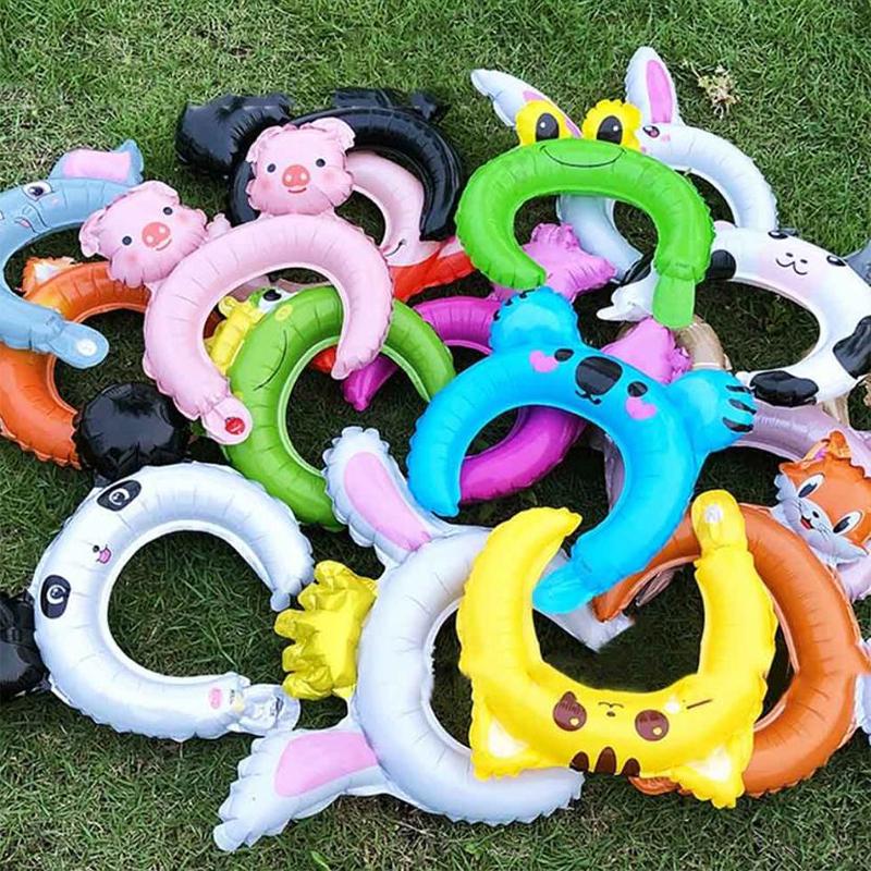 10 шт./упаковка, высококачественные, изысканные и милые повязки на голову из алюминиевой пленки в виде воздушных шаров (пожалуйста, не перекачивайте)