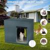 Waterproof Cat House Outdoor Insulation Cat Houses Warm Pet Cats Heating Bed Foldable Portable Waterproof Safety Cats Houses
