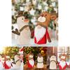 Festive Handmade Christmas Plush Doll With Antlers Ideal For Seasonal Home Decor