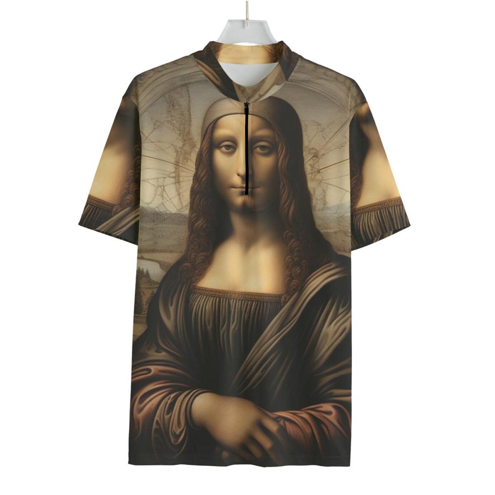 Mona Lisa Cycling Jersey: Renaissance Art Bike Shirt 2XL