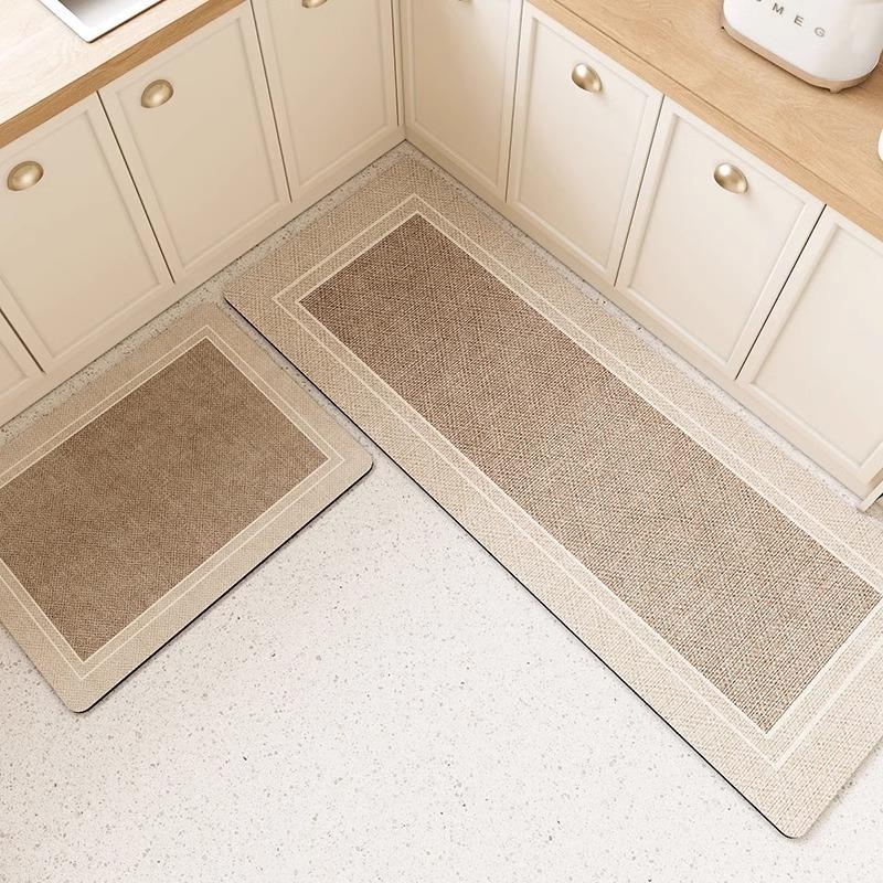 Kitchen Floor Mat Diatom Mud Pvc Mats Absorbent Washable Anti-slip Carpet Oil Absorbent Foot Rugs Alfombra Cocina