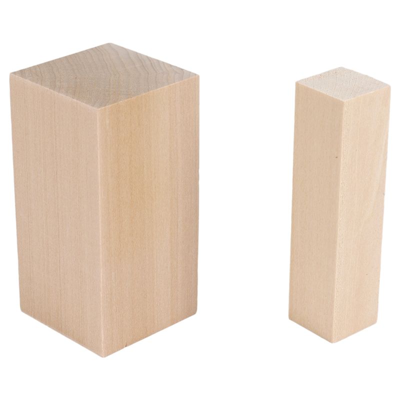 A84E-10Pack Basswood Carving Blocks Kit Whittling Blanks Beginners Unfinished Wood Whittling Blocks Carving Block Kit(5L+5S)