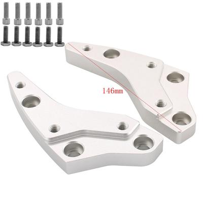 2 Stück Silber 18mm CNC Lenkererhöhung für BMW K1600GT K1600GTL 2012-19 Rostfrei