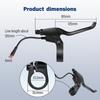2 Pin Brake Levers for Electric Bicycle Brake Lever Handle Bar Grips 2 Wires Left & Right E-Bike Replacement Parts