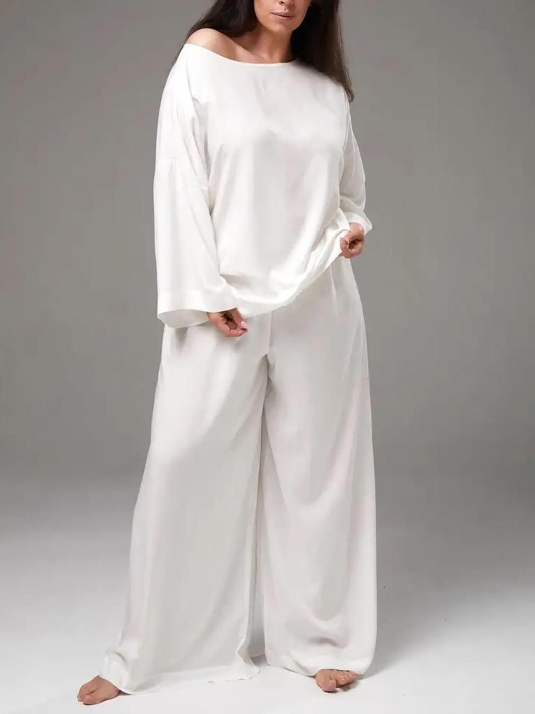 Plus Size French Chic Loose Homewear Set for Women