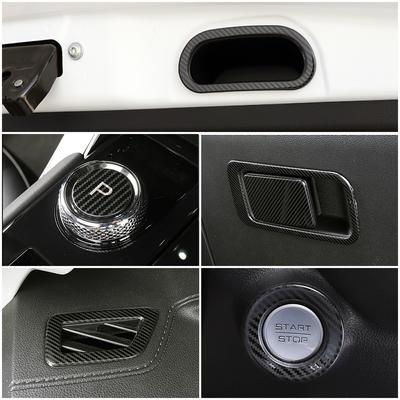 Carbon Fiber Color For Haval Jolion  2022 Car Interior Accessories Part Modify Decorate Cover Trim Stainless Steel