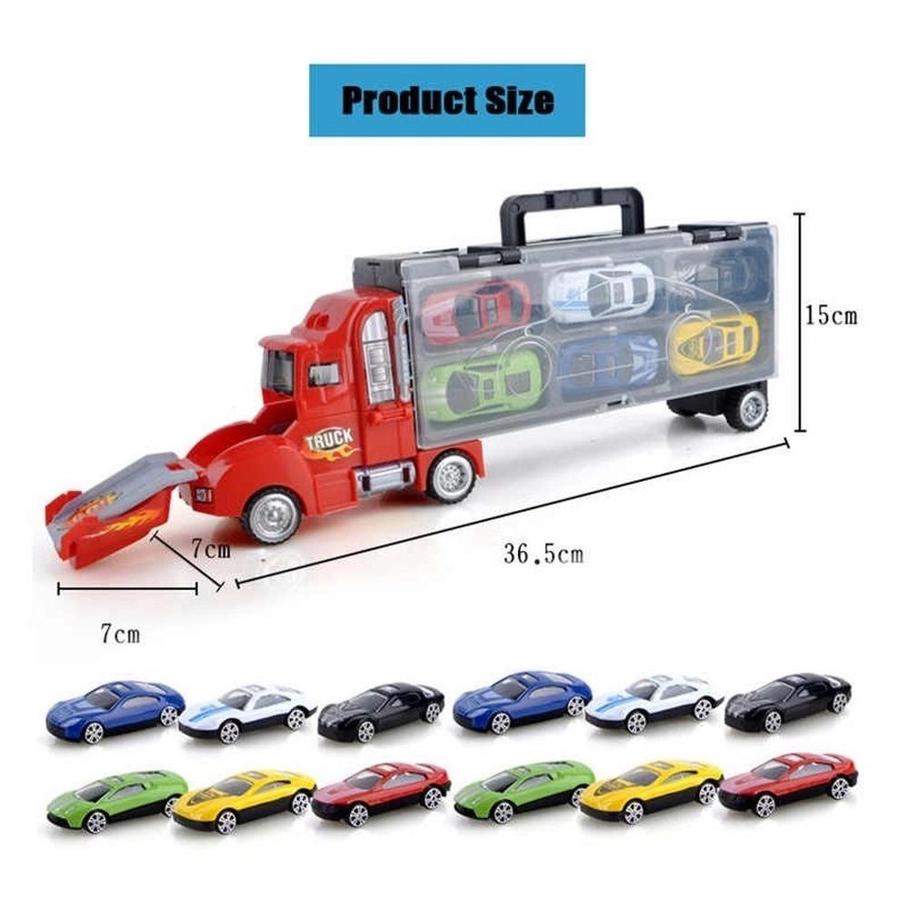 Clearance SalesKLT 1:64 Toy Car Set 13PCS/set Catapult small car storage function Alloy Car Model Kids Toys